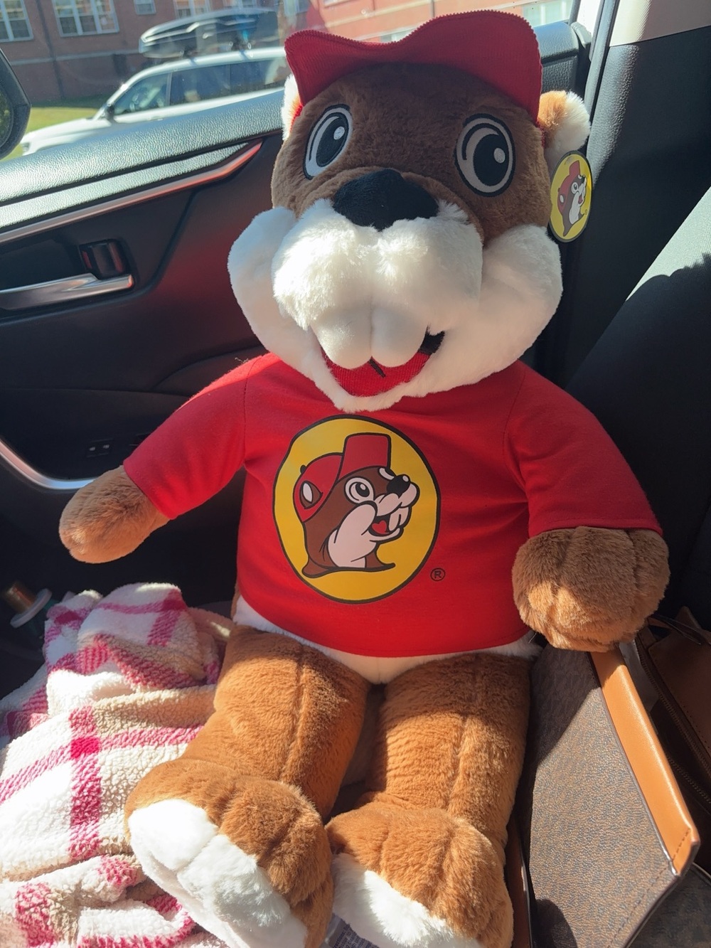 Large 25" Buc-ee's Plush Beaver Stuffed Hat T-Shirt
TX Gas Station Mascot Bucees